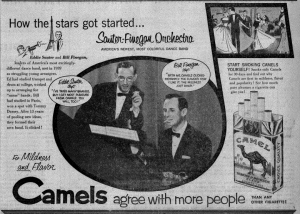 Another corporate advertisement from Camel cigarettes in a 1956 edition of the College News. Photo courtesy of Murray State University Special Collections and Archives